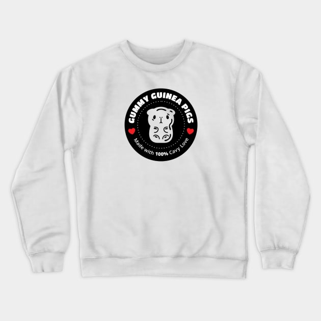 Bubu and Moonch, Gummy Guinea Pigs, White Shirts Only Crewneck Sweatshirt by Noristudio